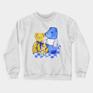 Still life picture of cute teddy bears Crewneck Sweatshirt